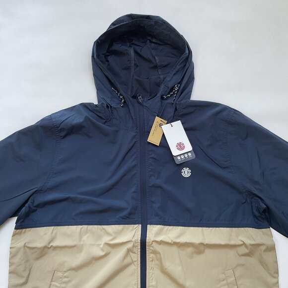 $65 Element Men’s Alder Fundamental Hooded Zip Jacket In Blocked Color Size XL - Picture 2 of 9